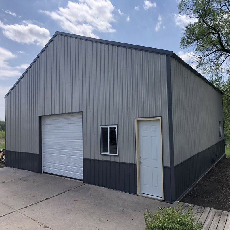 Steel structure garage and hangar (2)