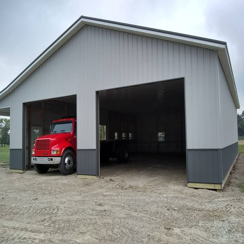 Steel structure garage and hangar (4)