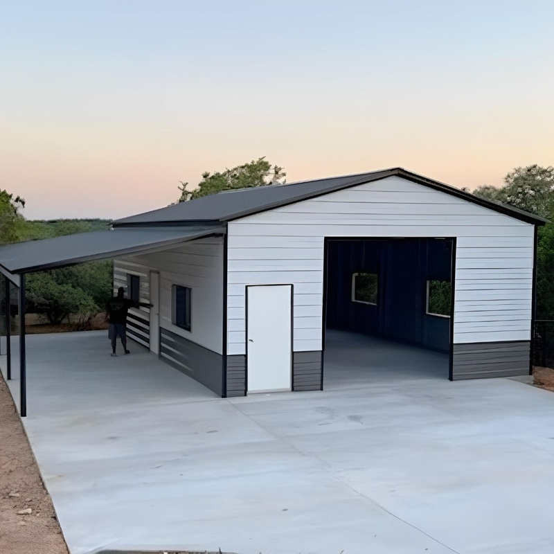 Steel structure garage and hangar (1)