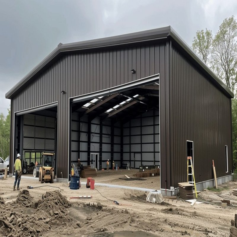 Steel structure garage and hangar (5)