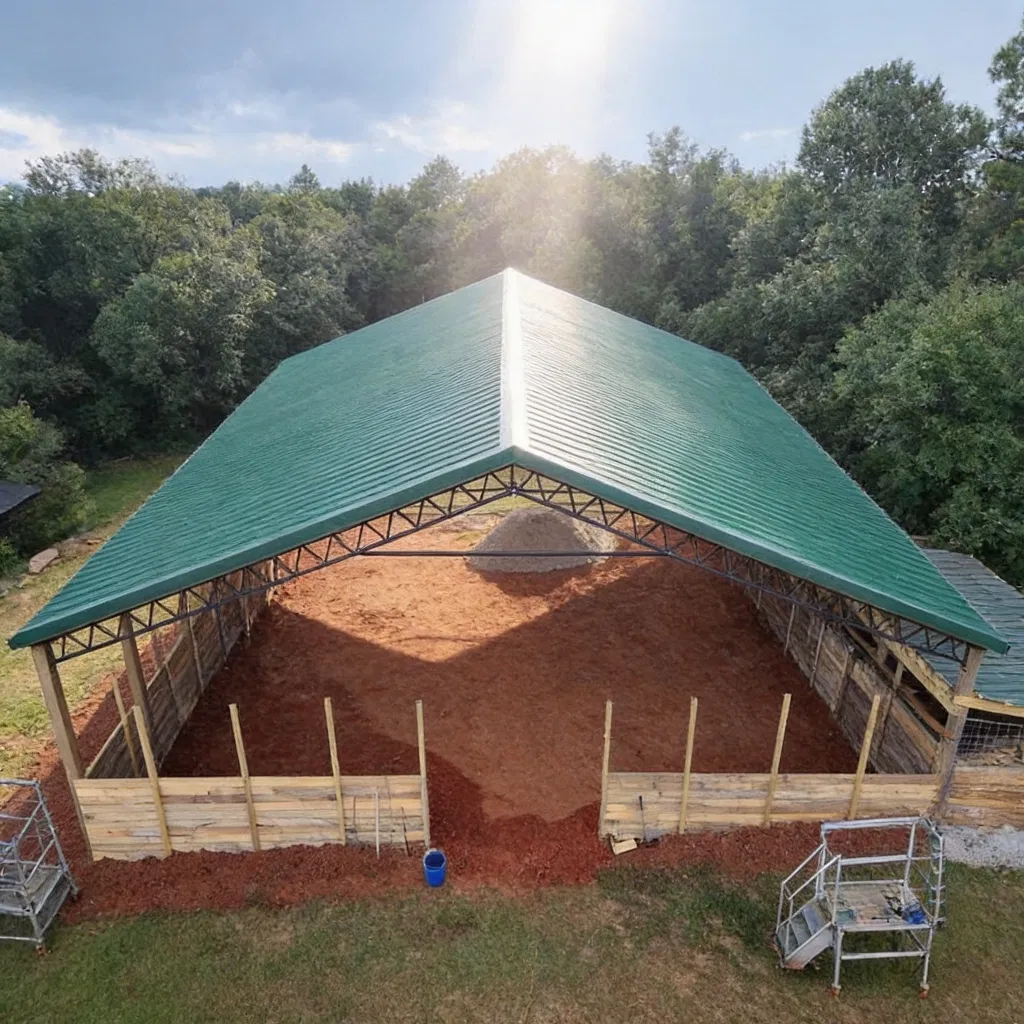 Steel structure poultry shed (1)